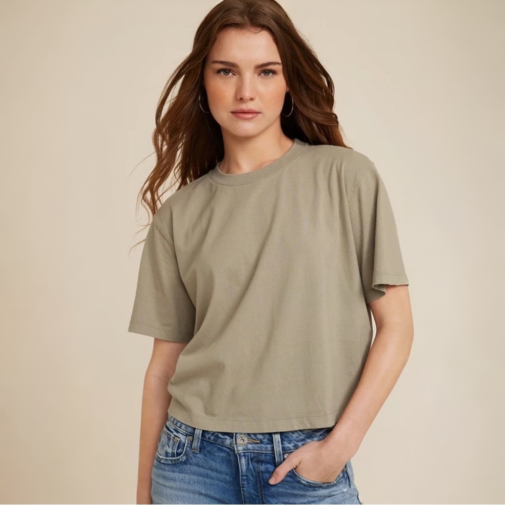 ATM Anthony Thomas Melillo School Boy Tee in Light Sage